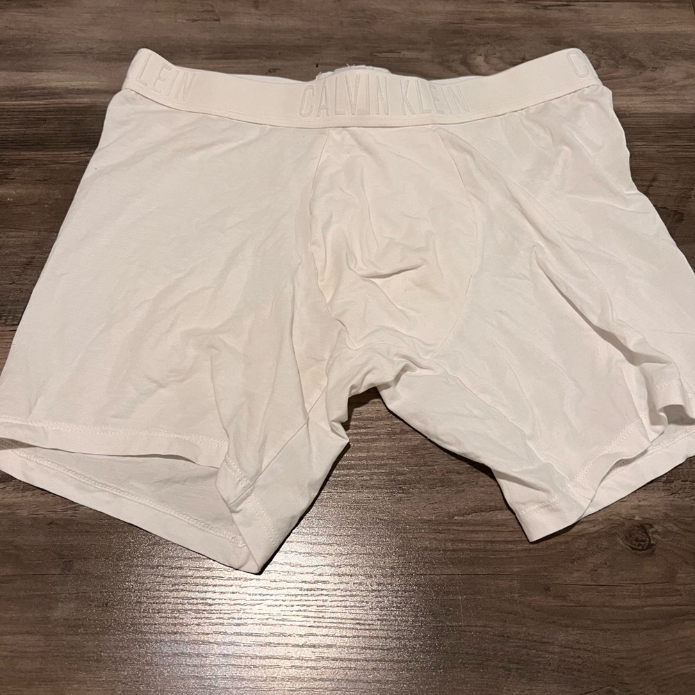 White Calvin Klein Boxers